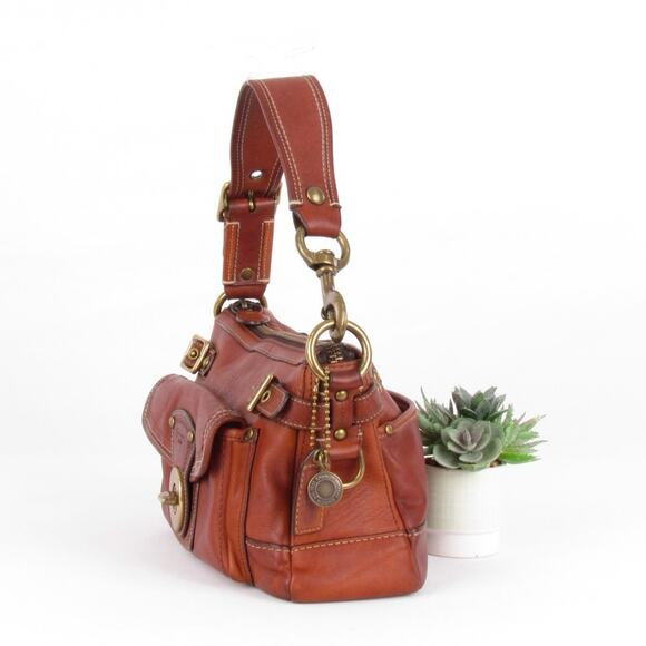 Coach Legacy Vachetta Leather Hobo Whiskey Brown Shoulder Bag - Picture 3 of 10